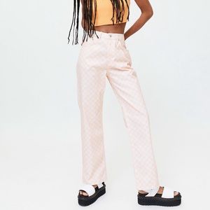 UO Ragged Priest Spectre Checkered Jeans